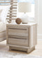 Hasbrick Queen Panel Bed with Mirrored Dresser, Chest and 2 Nightstands