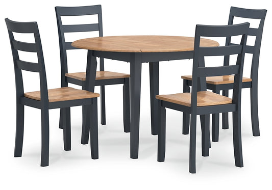 Gesthaven Dining Table and 4 Chairs
