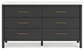 Cadmori Queen Upholstered Panel Bed with Dresser
