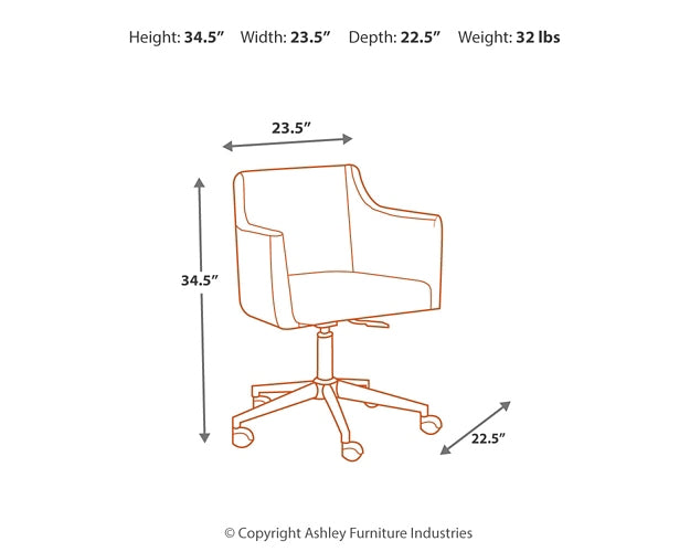 Ashley Express - Baraga Home Office Swivel Desk Chair