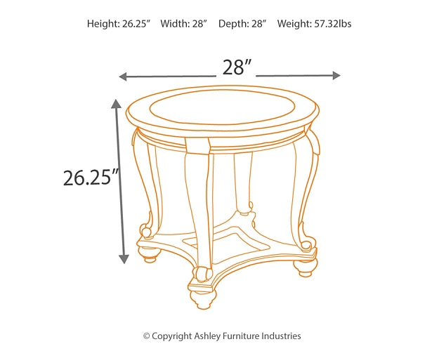 Ashley Express - Norcastle Round End Table