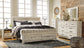 Bellaby  Platform Bed With 2 Storage Drawers With Mirrored Dresser, Chest And Nightstand
