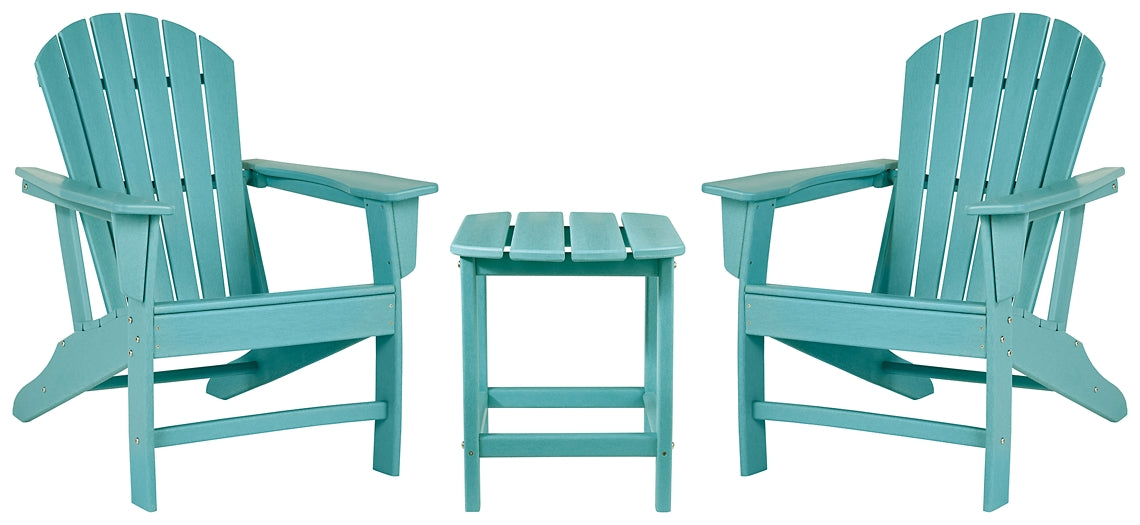 Ashley Express - Sundown Treasure 2 Outdoor Chairs with End Table