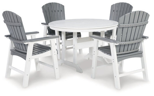 Ashley Express - Transville Outdoor Dining Table and 4 Chairs