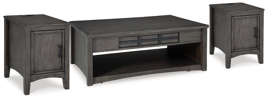 Ashley Express - Montillan Coffee Table with 2 End Tables
